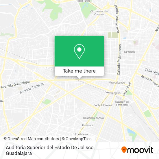 Mapa de Auditoria Superior del Estado De Jalisco