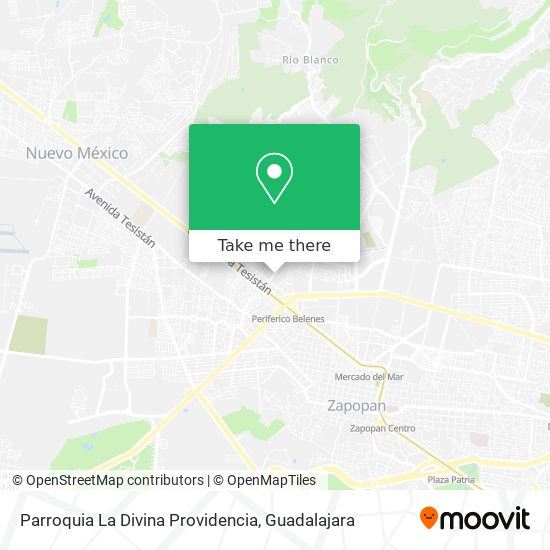 Mapa de Parroquia La Divina Providencia