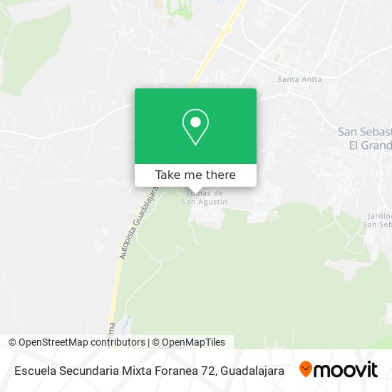 Mapa de Escuela Secundaria Mixta Foranea 72