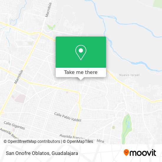 Mapa de San Onofre Oblatos