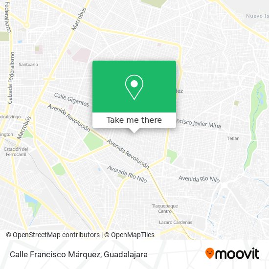 Mapa de Calle Francisco Márquez