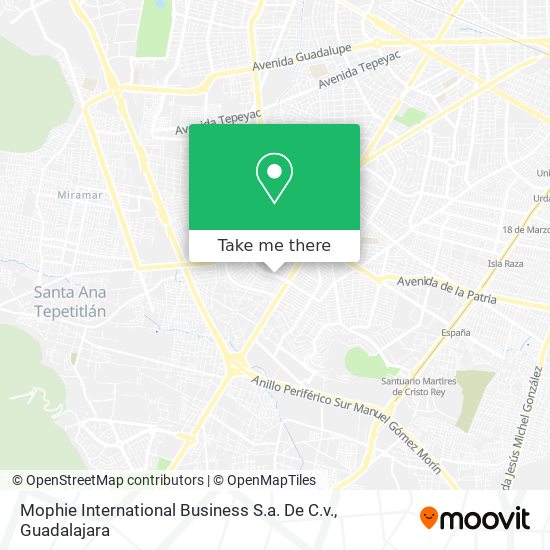 Mapa de Mophie International Business S.a. De C.v.
