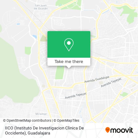 Mapa de IICO (Instituto De Investigacion Clinica De Occidente)