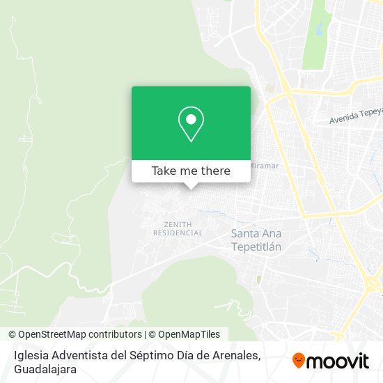 Iglesia Adventista del Séptimo Día de Arenales map