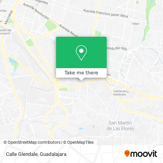 Mapa de Calle Glendale