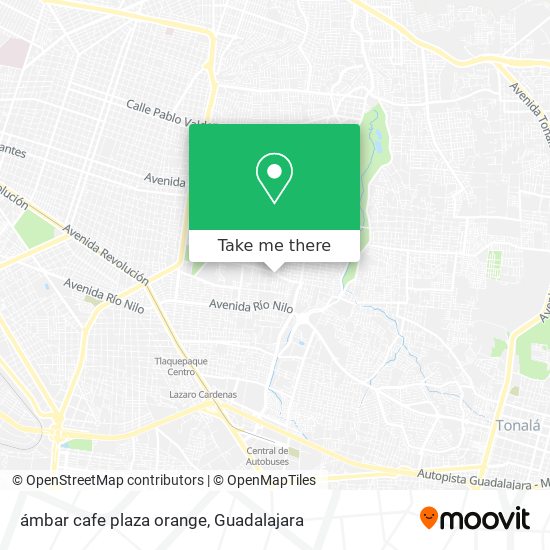 ámbar cafe plaza orange map