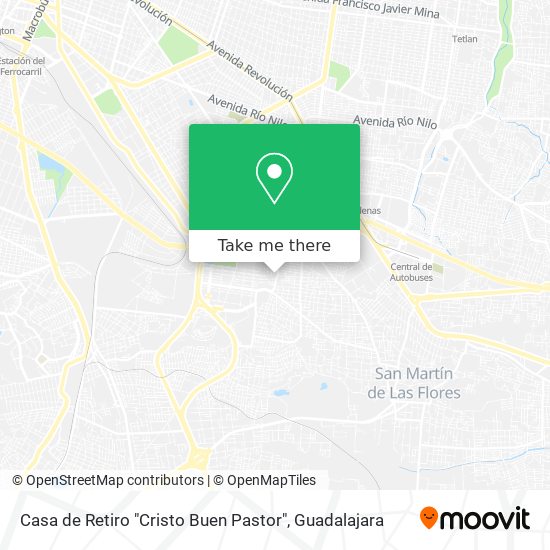 Casa de Retiro "Cristo Buen Pastor" map