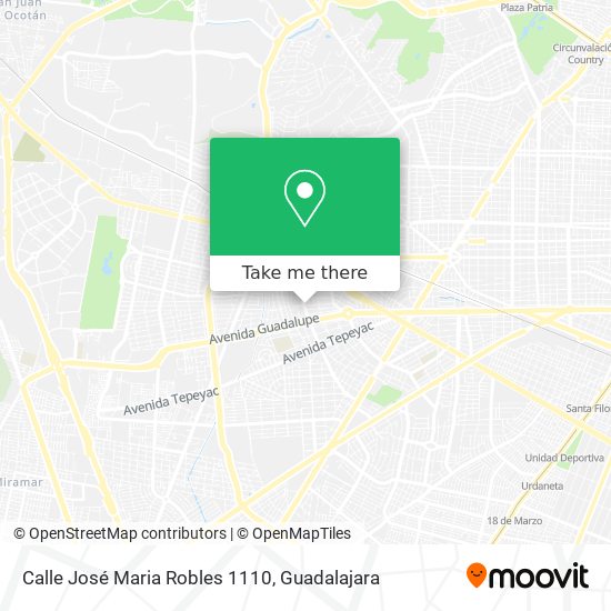 Calle José Maria Robles 1110 map