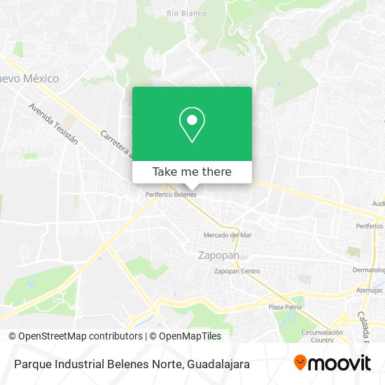 Mapa de Parque Industrial Belenes Norte