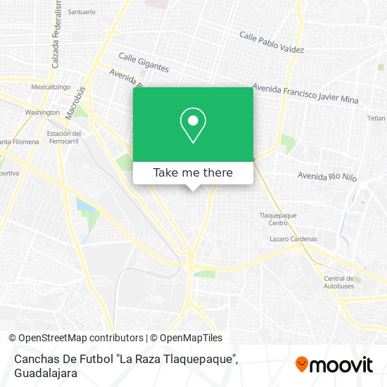 Mapa de Canchas De Futbol "La Raza Tlaquepaque"