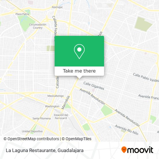 Mapa de La Laguna Restaurante