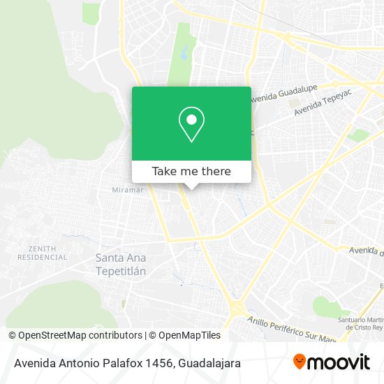 Avenida Antonio Palafox 1456 map