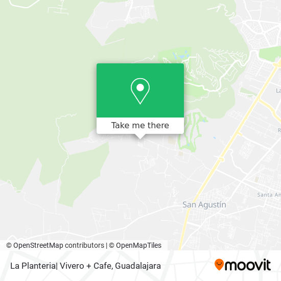 Mapa de La Planteria| Vivero + Cafe