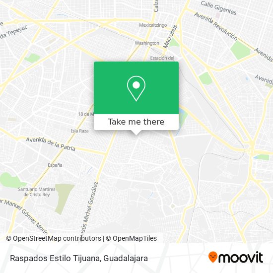 Raspados Estilo Tijuana map