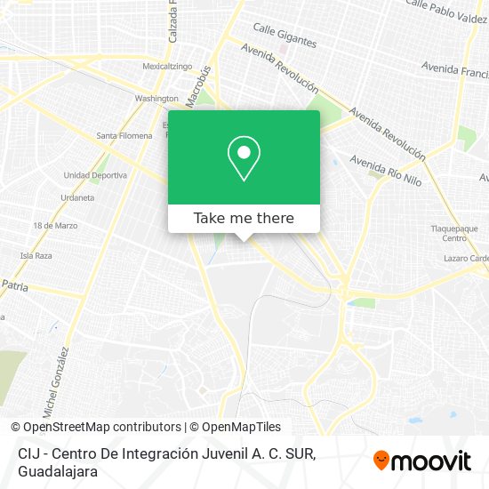 Mapa de CIJ - Centro De Integración Juvenil A. C.  SUR