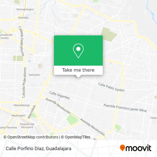 Calle Porfirio Díaz map