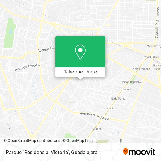 Mapa de Parque "Residencial Victoria"
