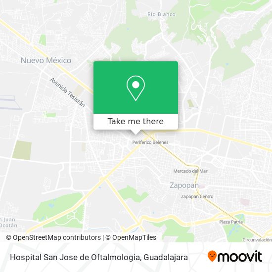 Hospital San Jose de Oftalmologia map