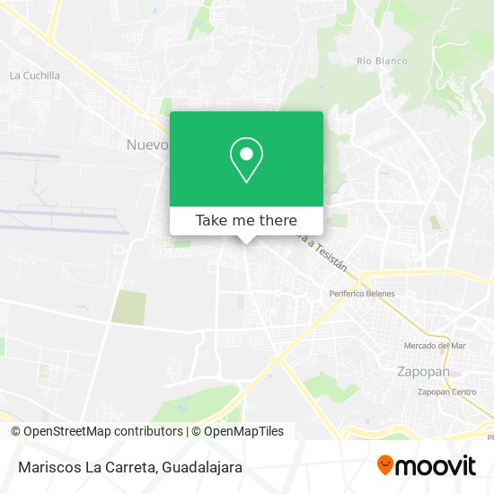 Mariscos La Carreta map