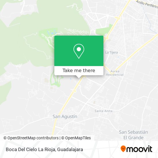 Boca Del Cielo La Rioja map