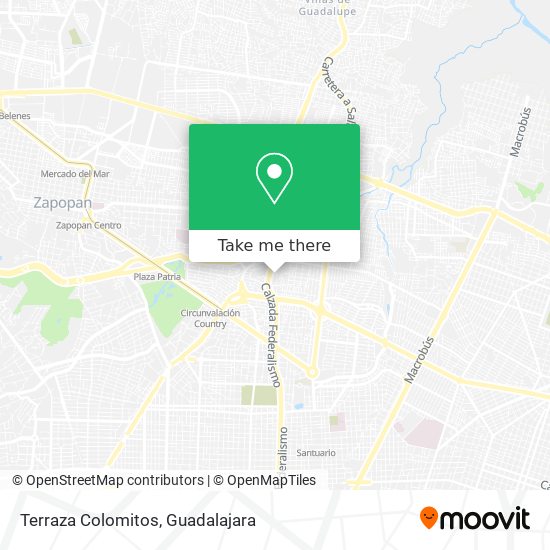 Mapa de Terraza Colomitos