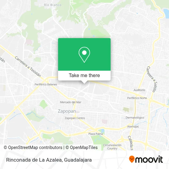 Rinconada de La Azalea map