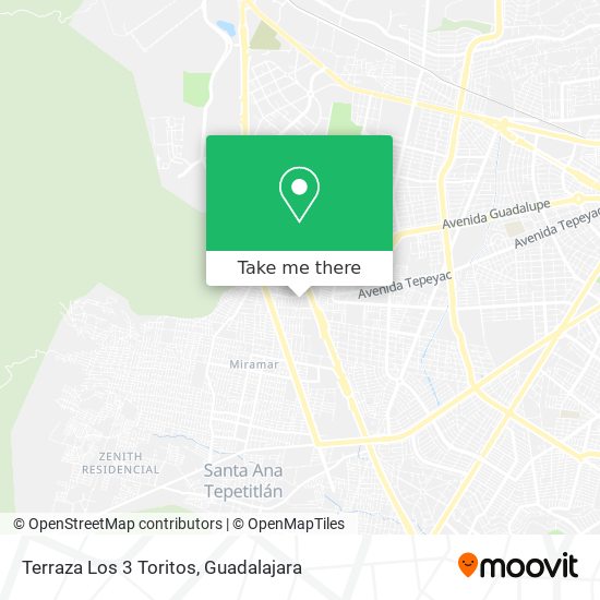 Terraza Los 3 Toritos map