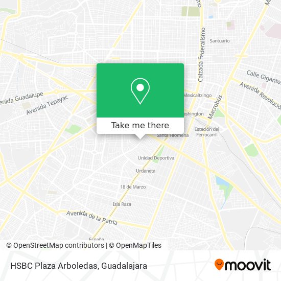 Mapa de HSBC Plaza Arboledas