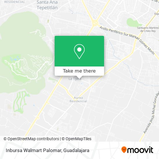 Mapa de Inbursa Walmart Palomar
