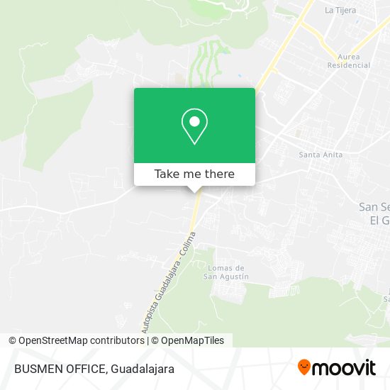 How to get to BUSMEN OFFICE in Zapopan by Bus?