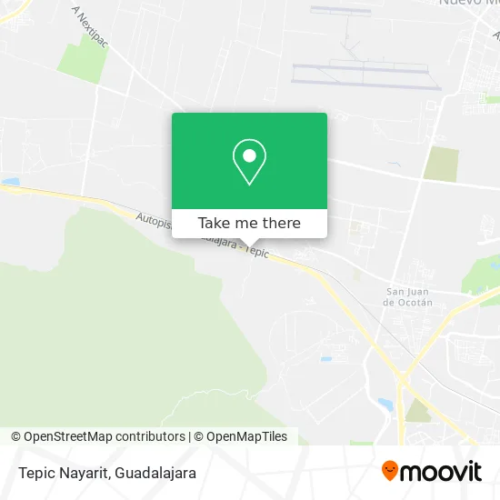 Tepic Nayarit map