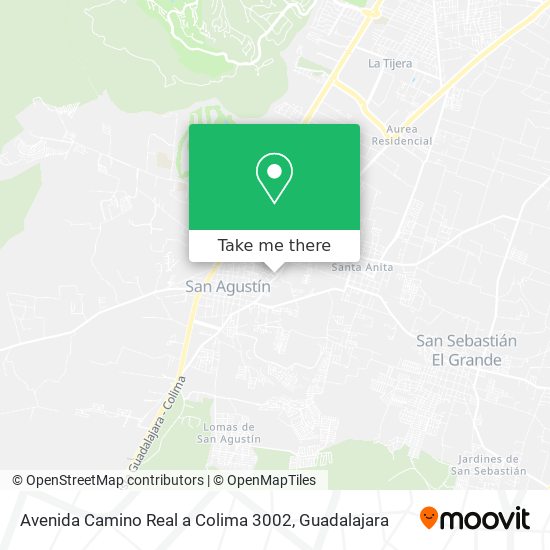 Avenida Camino Real a Colima 3002 map