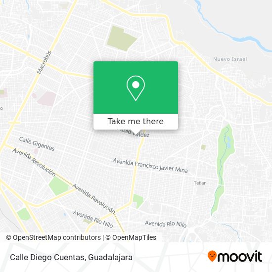 Calle Diego Cuentas map