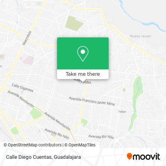 Mapa de Calle Diego Cuentas