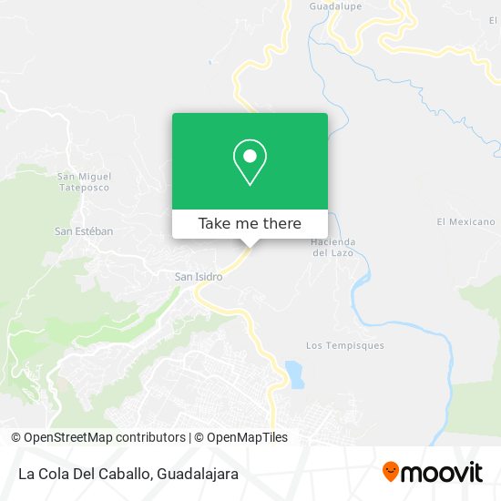 Mapa de La Cola Del Caballo