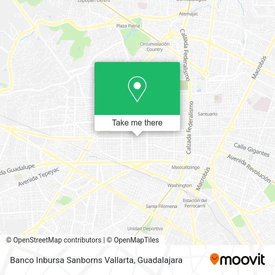 Banco Inbursa Sanborns Vallarta map