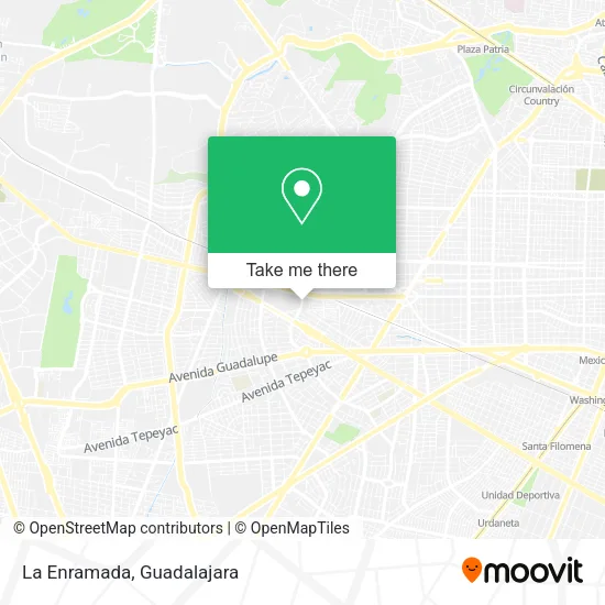 La Enramada map