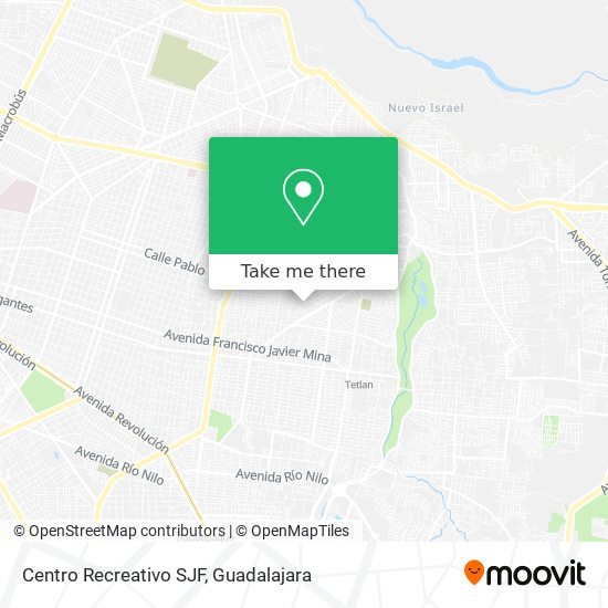 Mapa de Centro Recreativo SJF