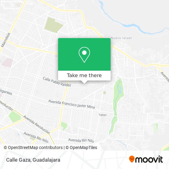 Calle Gaza map