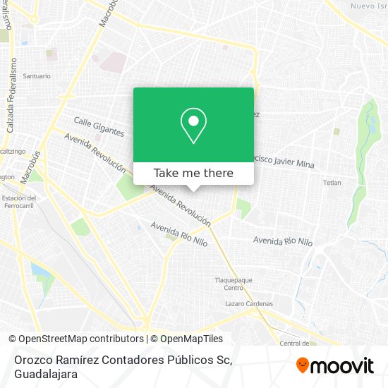 Orozco Ramírez Contadores Públicos Sc map