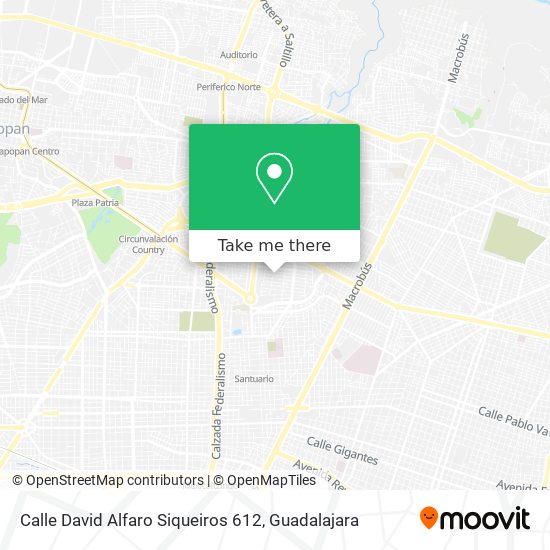 Calle David Alfaro Siqueiros 612 map
