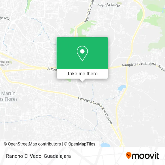 Rancho El Vado map