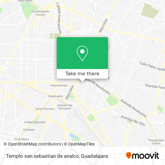 Templo san sebastian de analco map