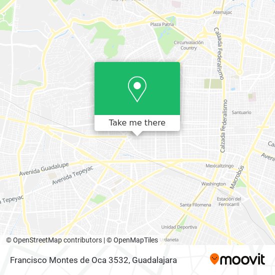 Mapa de Francisco Montes de Oca 3532