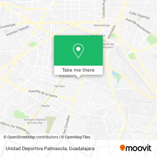 Unidad Deportiva Palmasola map