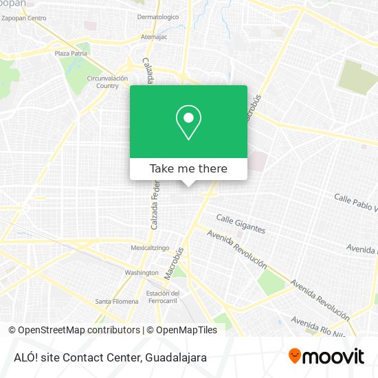 ALÓ! site Contact Center map