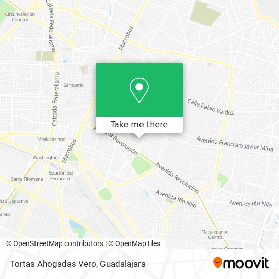Tortas Ahogadas Vero map