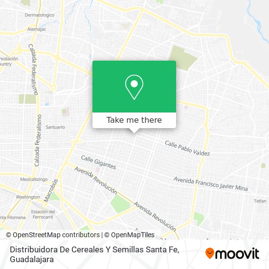 Distribuidora De Cereales Y Semillas Santa Fe map