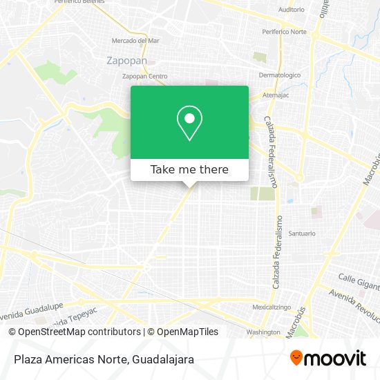 Mapa de Plaza Americas Norte