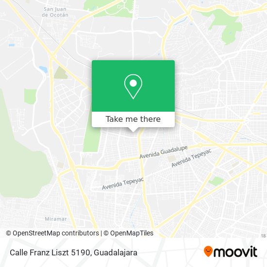 Mapa de Calle Franz Liszt 5190